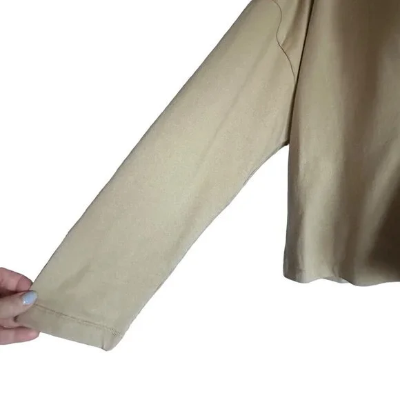 NWOT - Banana Republic Johnny Collar Polo in Whiskey Brown Size XL - Picture 4 of 9